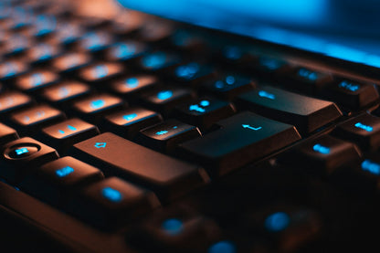 Close-up of Atlas matte PBT keycaps