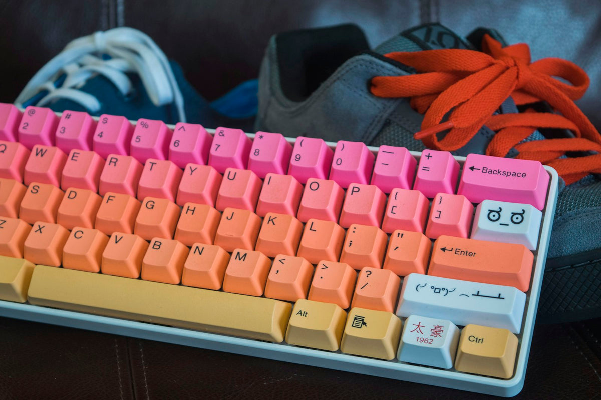 Nimbus 70% keyboard in Retro multicolor colorway