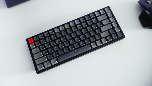 Atlas full-size mechanical keyboard on a white desk