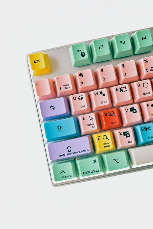 Nimbus 70% keyboard in Lemon yellow and white colorway