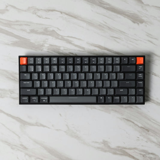 Blitz 70% wireless gaming keyboard in black and orange